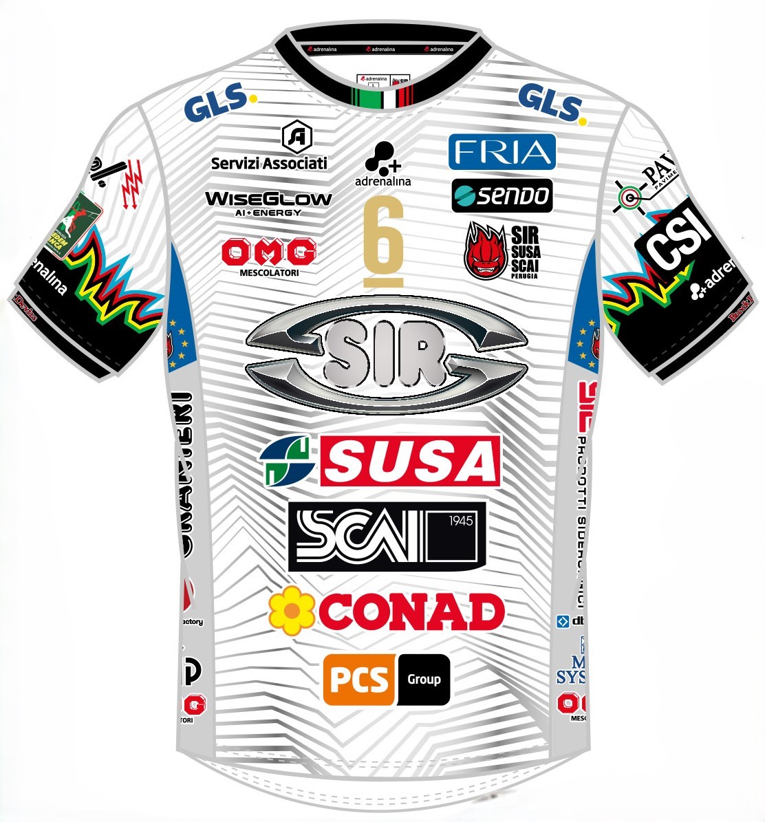 DIVISA ITA SIR PERUGIA ART TU247 COL 022 WHITE DIVISA ITA SIR PERUGIA ART TU247 COL 022 WHITE