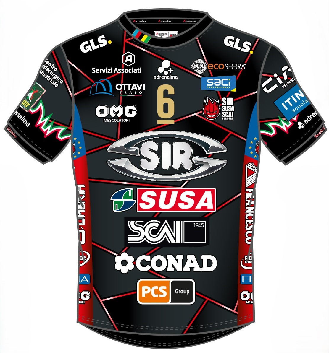 DIVISA COPPA SIR PERUGIA ART TU247 COL 040 BLACK-RED DIVISA COPPA SIR PERUGIA ART TU247 COL 040 BLACK-RED